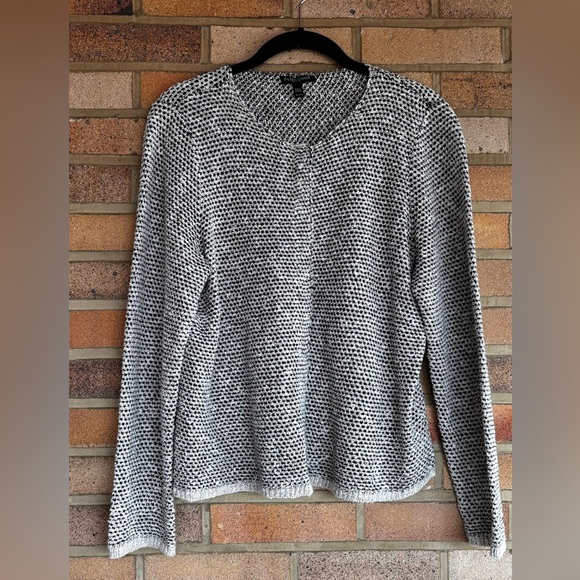 Eileen Fisher Petite women’s snap front long sleeve linen blend lady jacket LP - Picture 1 of 6